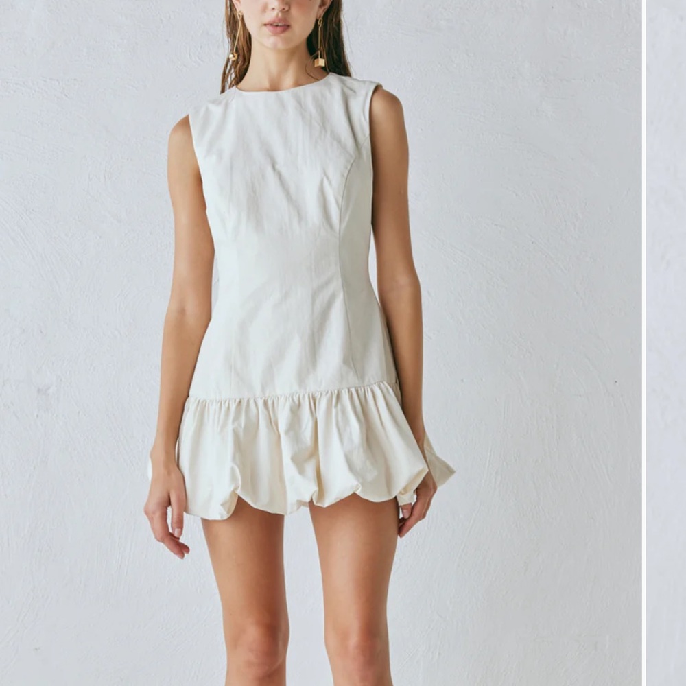 NWT Vrg Grl Cream Mini Dress
